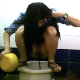 This voyeur video features 5 different women taking runny shits and pissing into a public toilet in Thailand. Apparently, the toilet has no running water, and the girls have to pour water down the drain with a plastic container. 5 minutes.